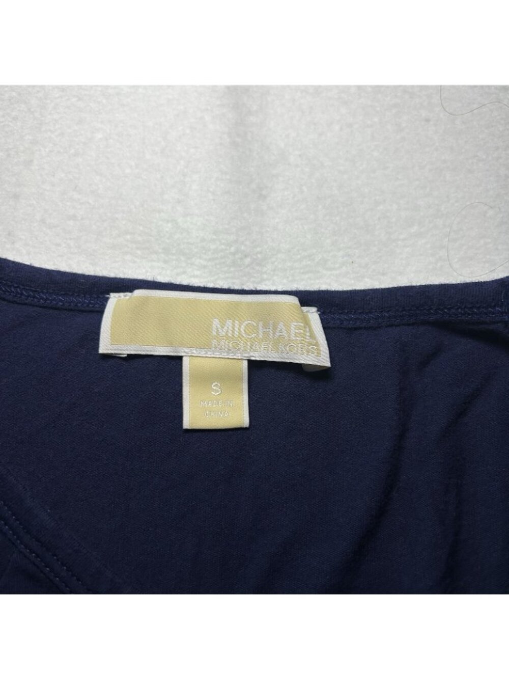 MICHAEL KORS T-shirt Dress Women Size Small Stretch Cotton Navy Blue - Picture 2 of 7